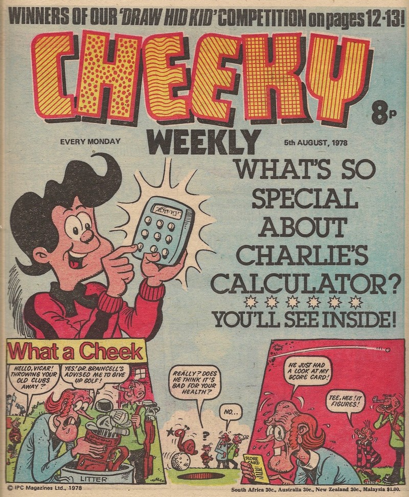 Cheeky Weekly Cheeky Weekly cover date 05 August 1978