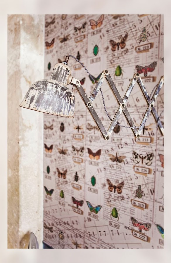 Antique, Chic, Casa, hometour, París, La Musa, Decoracion, Lamp, Wallpaper