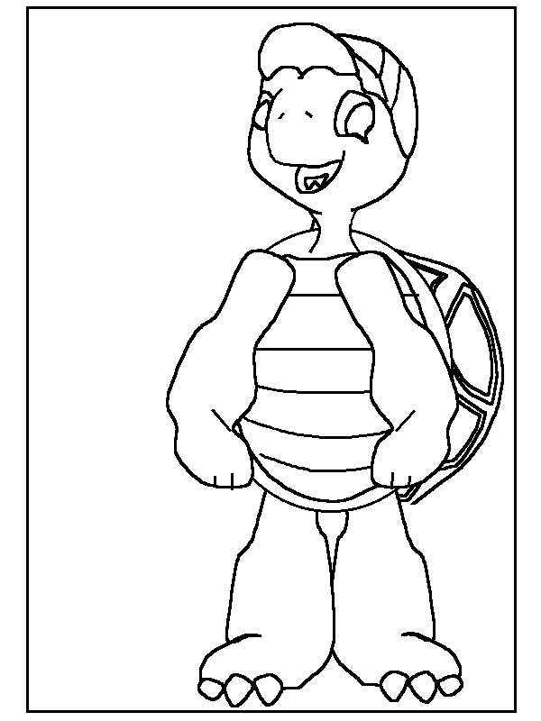 Cute Turtle Coloring Pages Turtle Cute Animal Pages Printable For Drawing