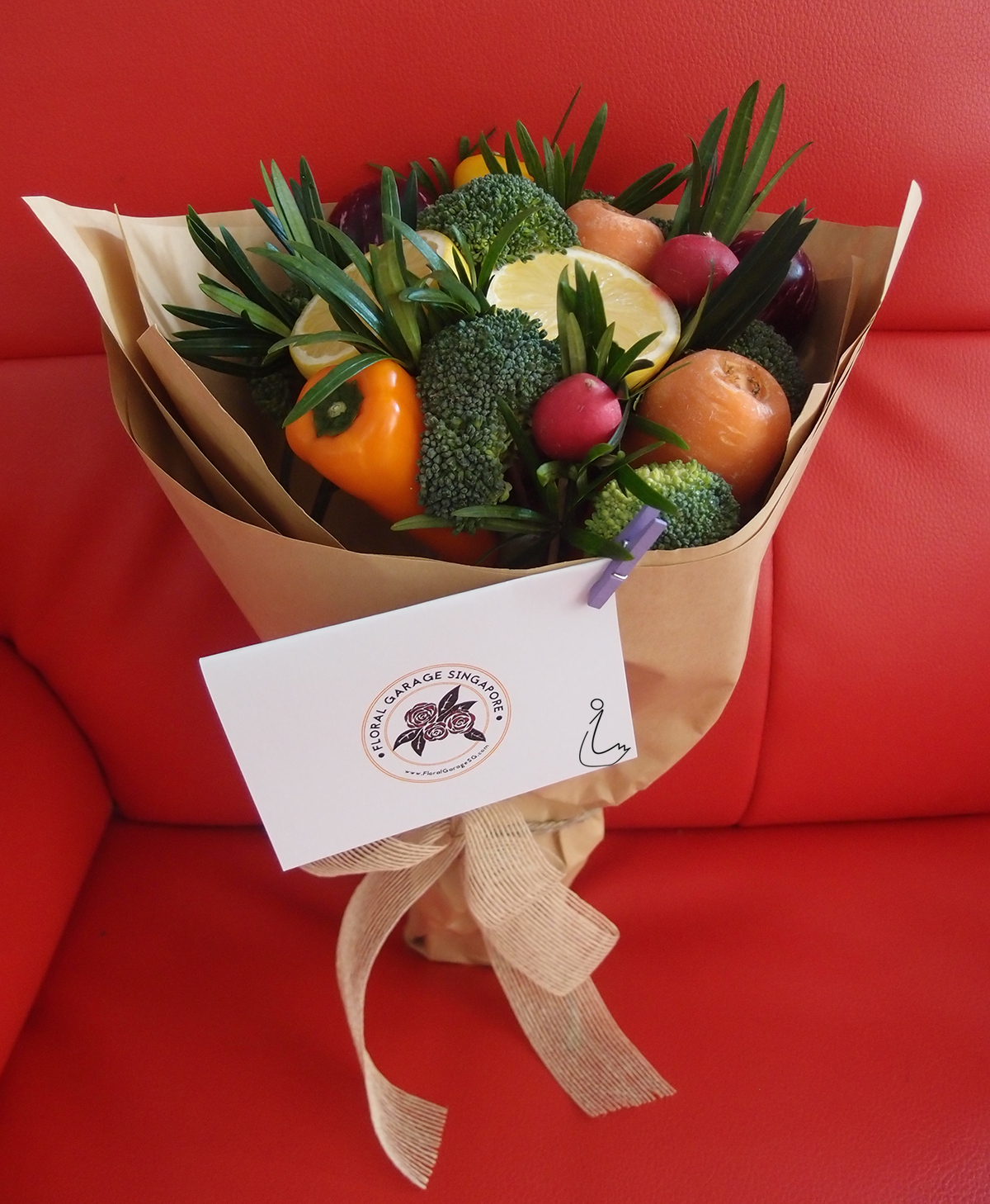 The Swanple Review Delightful Vegetable Bouquet From Floral Garage