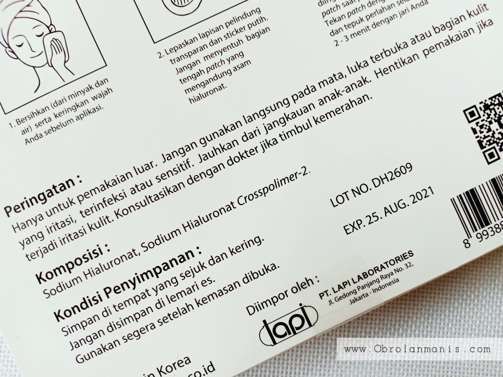 Komposisi dan keterangan lainnya di belakang kotak Endoskin Komposisi dan keterangan lainnya di belakang kotak Endoskin