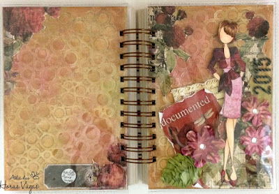 agenda artesanal personalizada femininia delicada scrapbooking