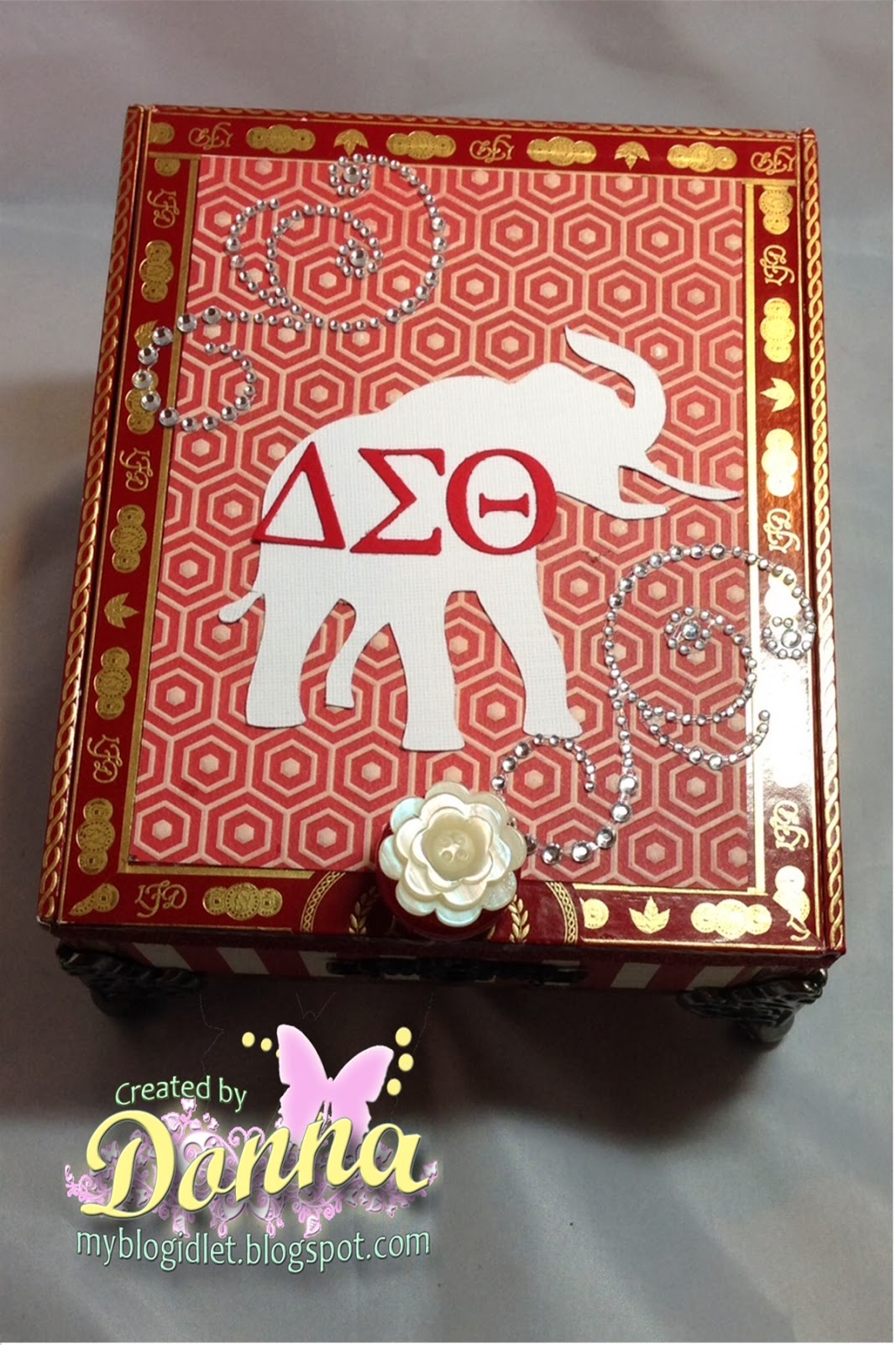 Delta Sorority Altered Art Box Creative Lady