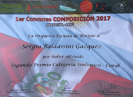 Diploma Concurso Composición Argentina-Perú