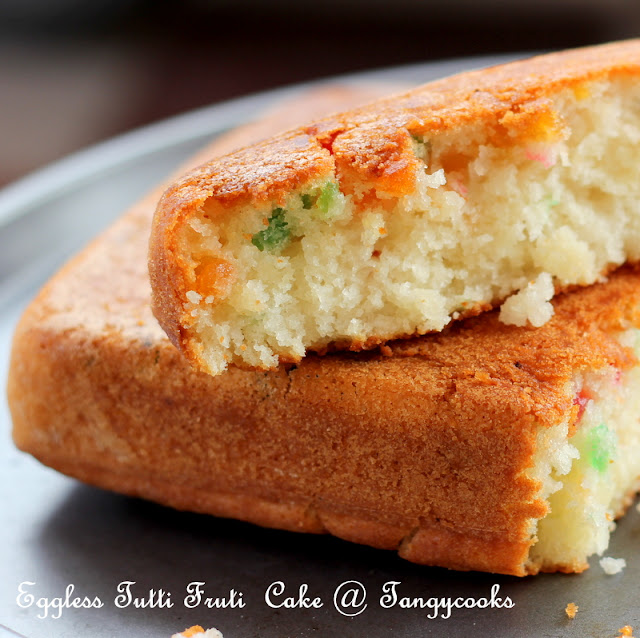 CONCOCTIONS OF A COOKAHOLIC !!! Eggless Tutti Frutti Buttermilk Cake