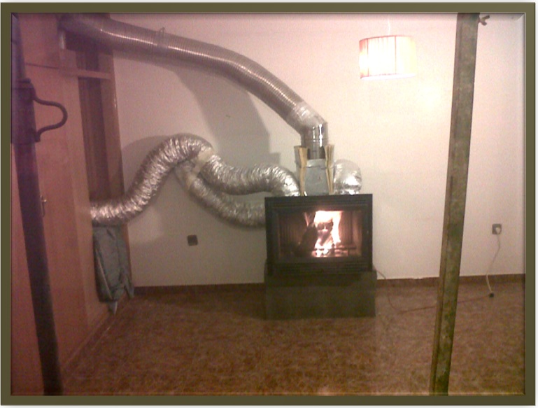 Patricia Alberca: Instalación de chimenea y ampliación de salón