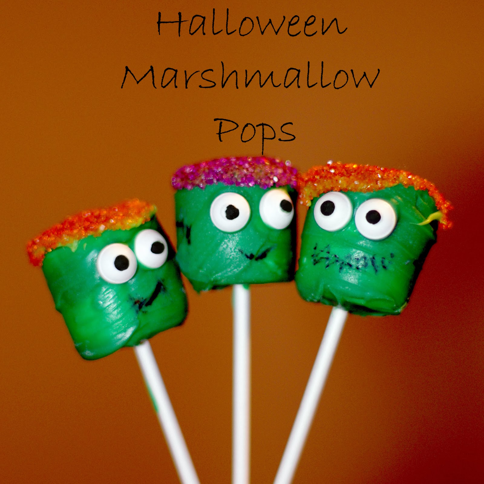 Within the Kitchen Halloween Monster Marshmallow Pops