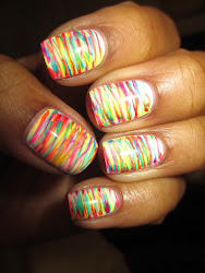 nail bright neon brush fan colorful highlighter nails colors simple attacked been sun ve celtic