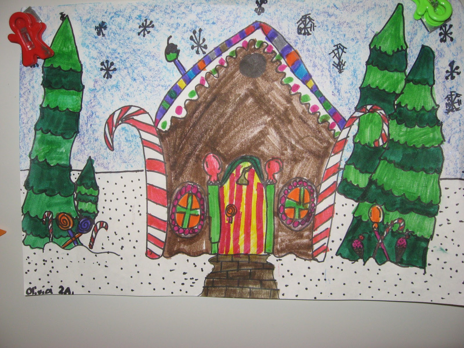 Jamestown Elementary Art Blog 2nd grade Candy Houses