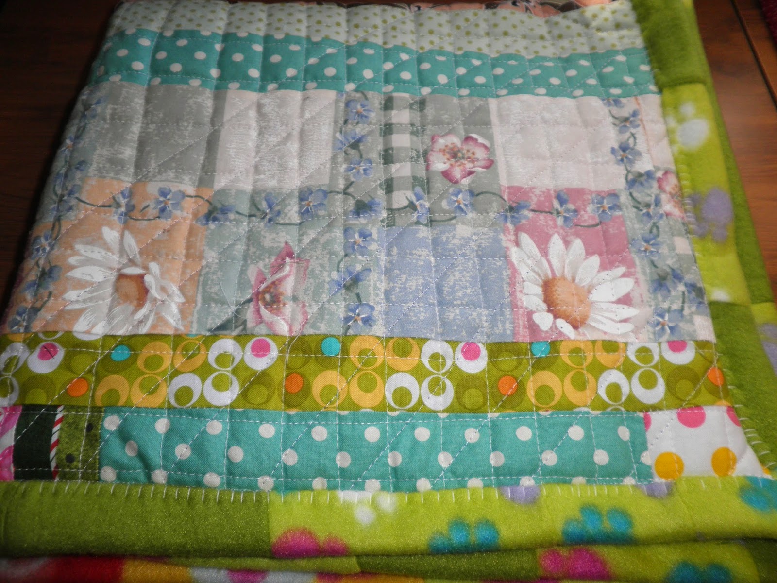 Crafts by Erlina Frayed Seams Baby Blanket