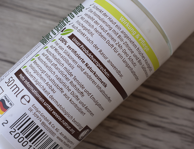 Desodorante Natural de Terra Naturi: 100% natural y vegano