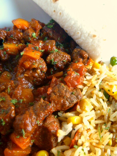 Steak Picado - A Mexican stew like dish that comforting and full of flavor. Sunday Dinner worthy! Slice of Southern