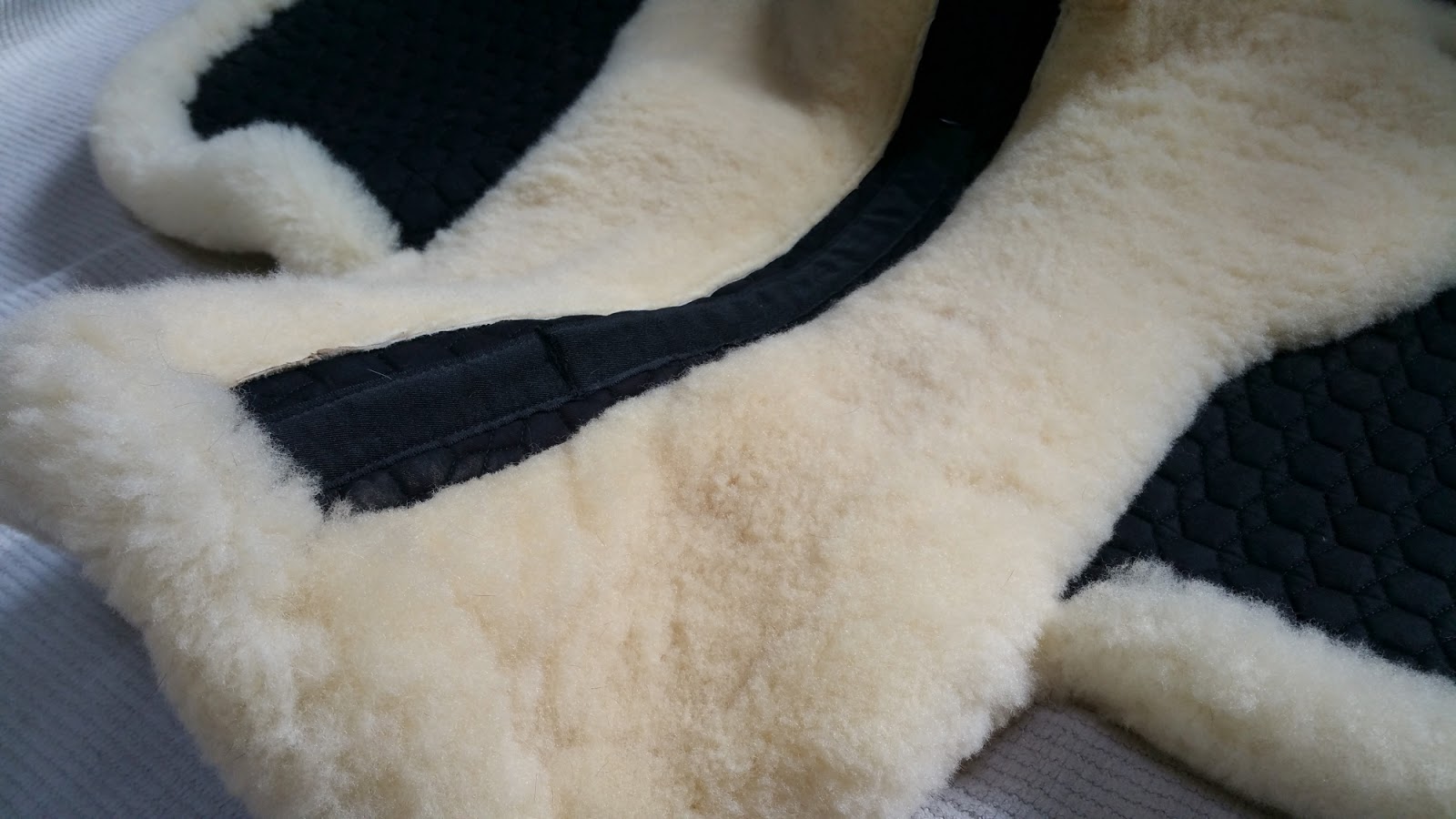 Life with Horses Washing a Mattes sheepskin saddle pad in the washing