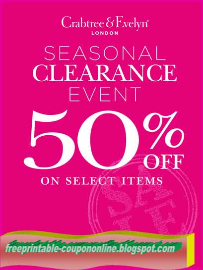 Printable Coupons 2018 Crabtree Evelyn Coupons Printable Coupons 2018 Crabtree Evelyn Coupons