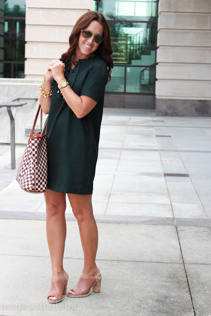 Two Peas in a Blog: Lace Up Shirtdress