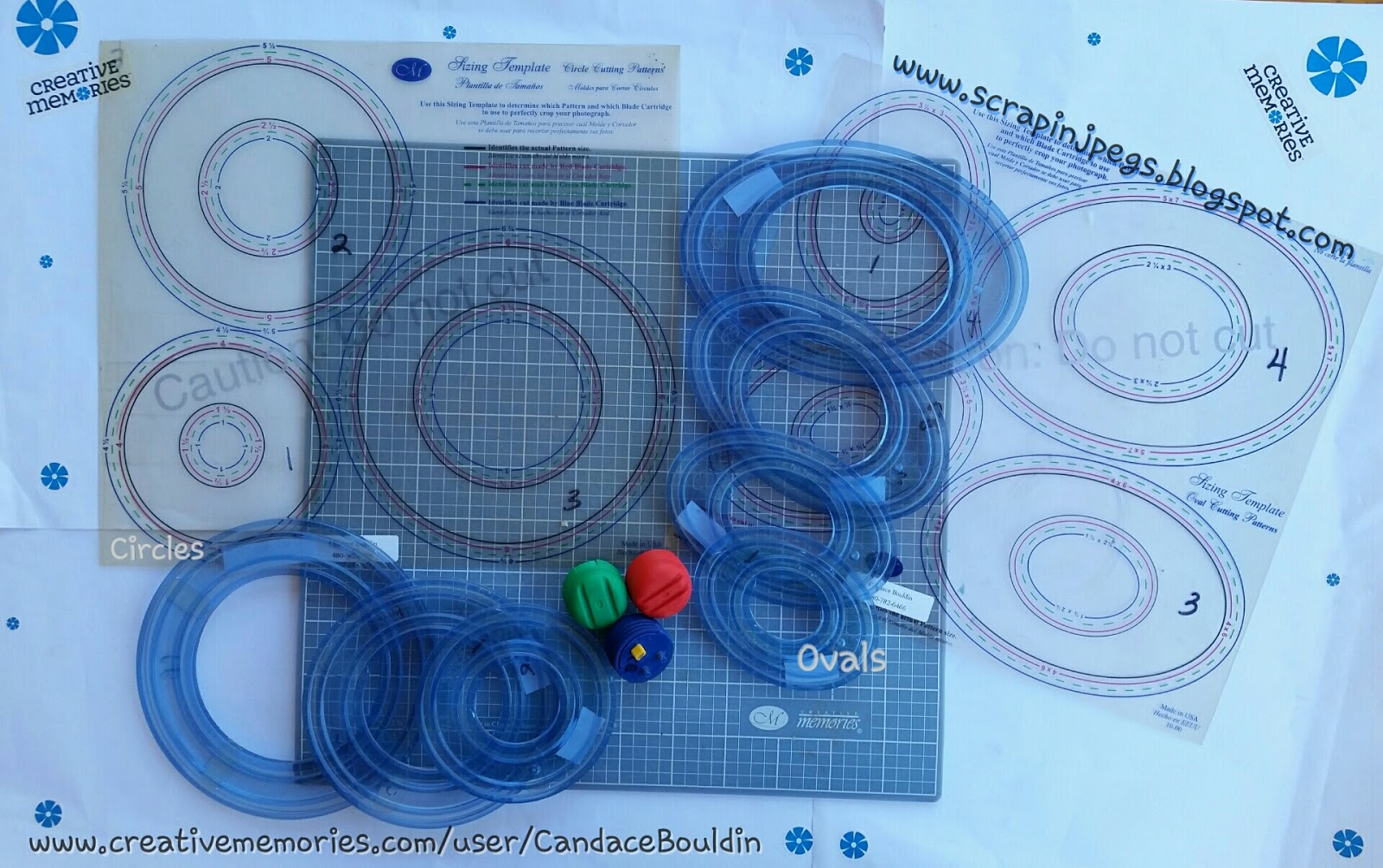 Scrapin' Jpegs: Creative Memories Custom Cutting System Circles and Ovals  Patterns are back! !