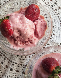 Homemade Strawberry icecream 