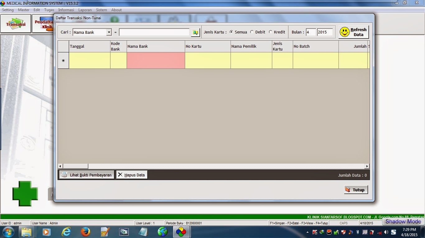 Setting master. Setting master
