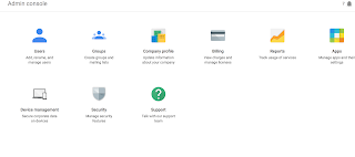 Google G Suite admin panel