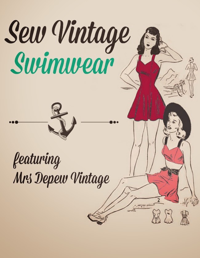 sew your own vintage style retro pin up swim suits with mrs depew vintage patterns