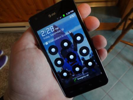 Samsung Galaxy S II (AT&T) trusted pattern lock Security Bypassed