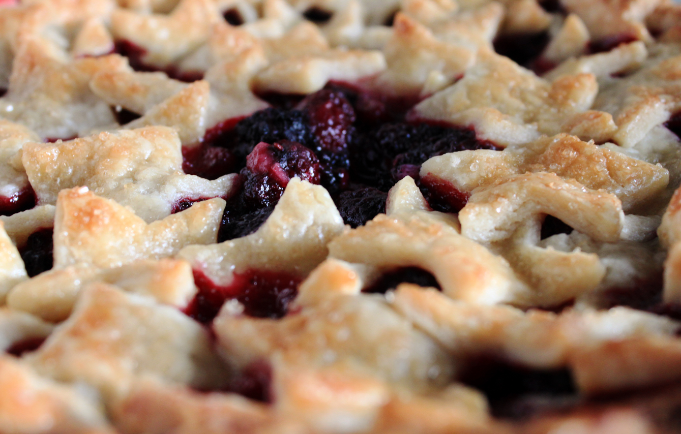 The Busty Baker Blackberry Pie