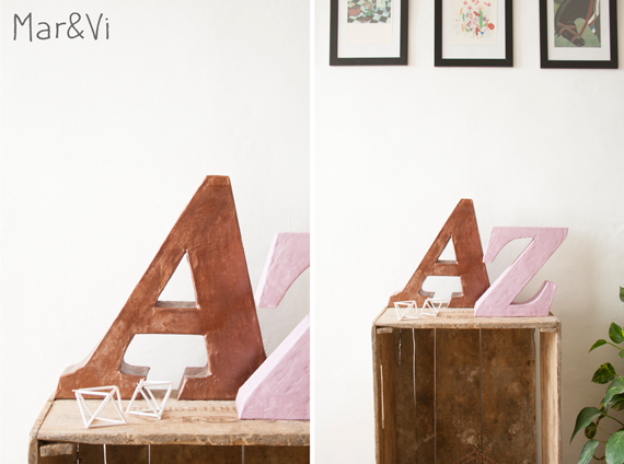 Como hacer letras decorativas paso a paso