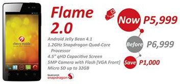 cherry mobile flame 2.0, cherry mobile