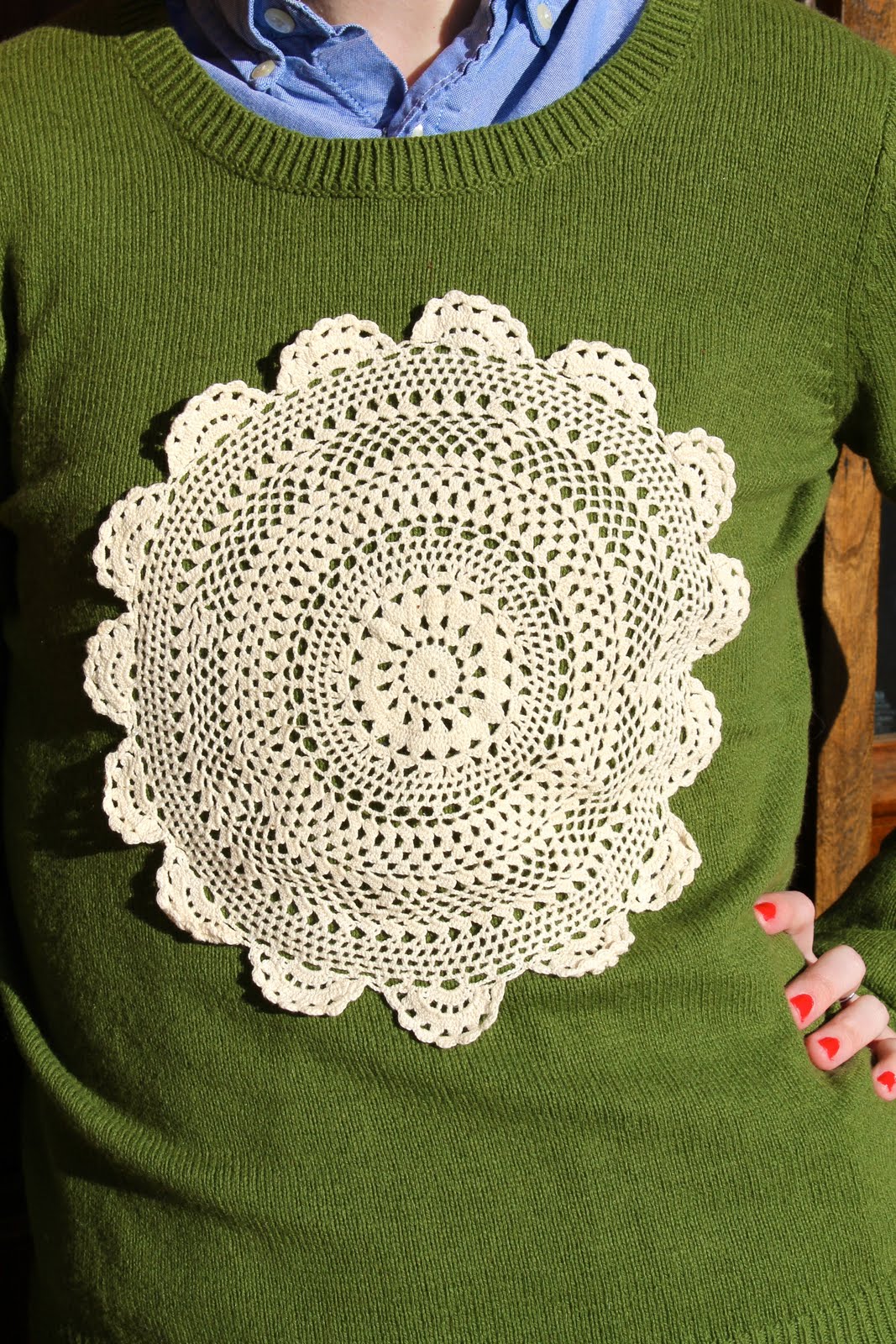 Sans Limites Crochet The Doily Sweater DIY