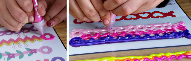 Making bracelets with Gel-a-Peel