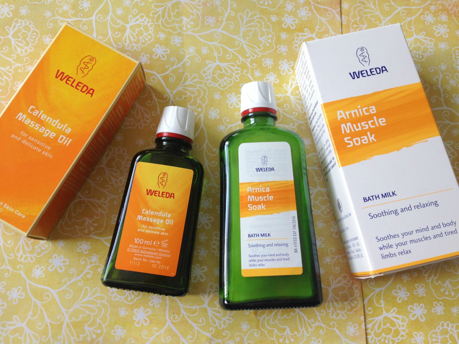 Review Weleda Arnica Bath Soak & Calendula Massage Oil Jen's Green Skin