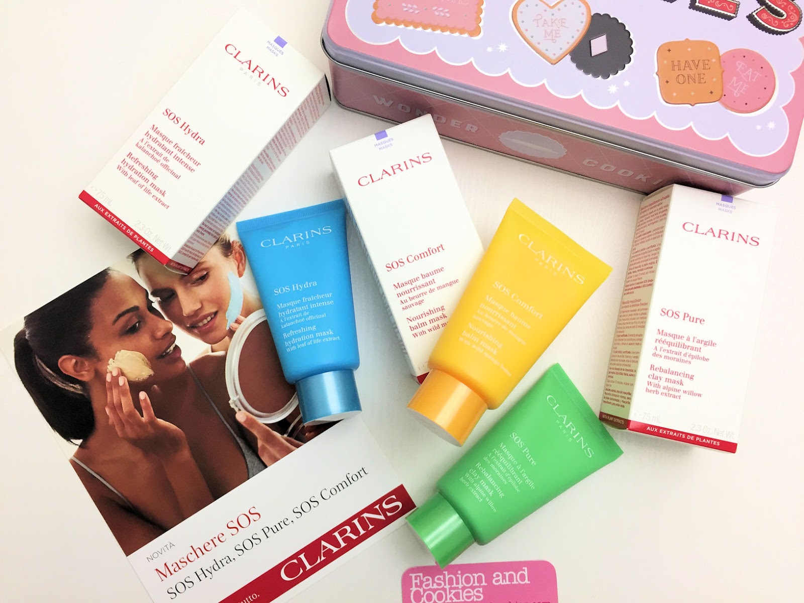 Maschere SOS Clarins: Hydra, Pure e Comfort su Fashion and Cookies beauty blog, beauty blogger