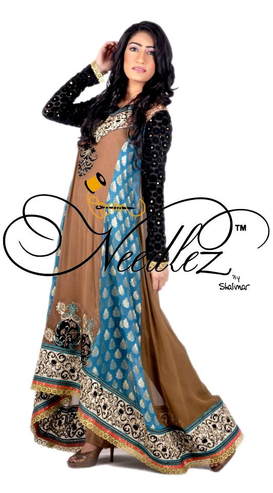 Needlez By Shalimar Latest Party Wear Dresses 2013 Latest Party Wear Fancy Frocks 2013 For
