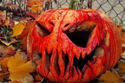 Bloody Jack-o-Lantern Pumpkin