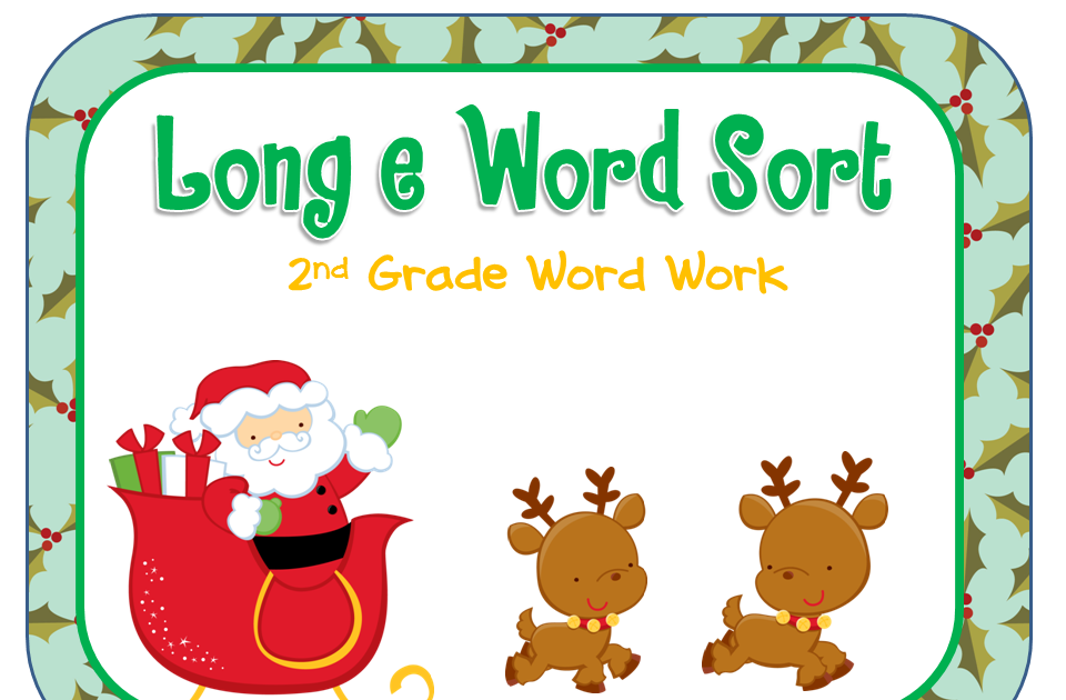 Elementary Shenanigans: Long E Word Sort {2nd Grade Word Work}