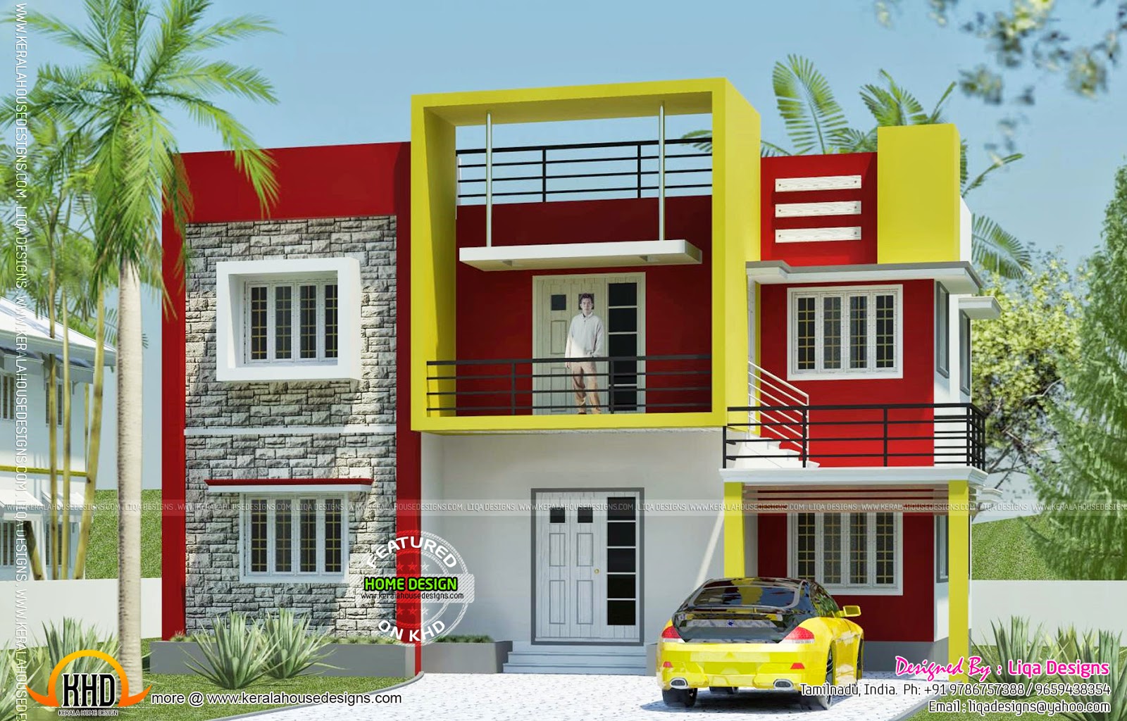 Contemporary house  in Tamilnadu Kerala home  design and 