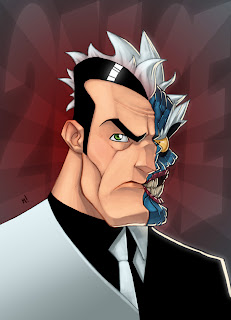 Retratos de los personajes de Batman