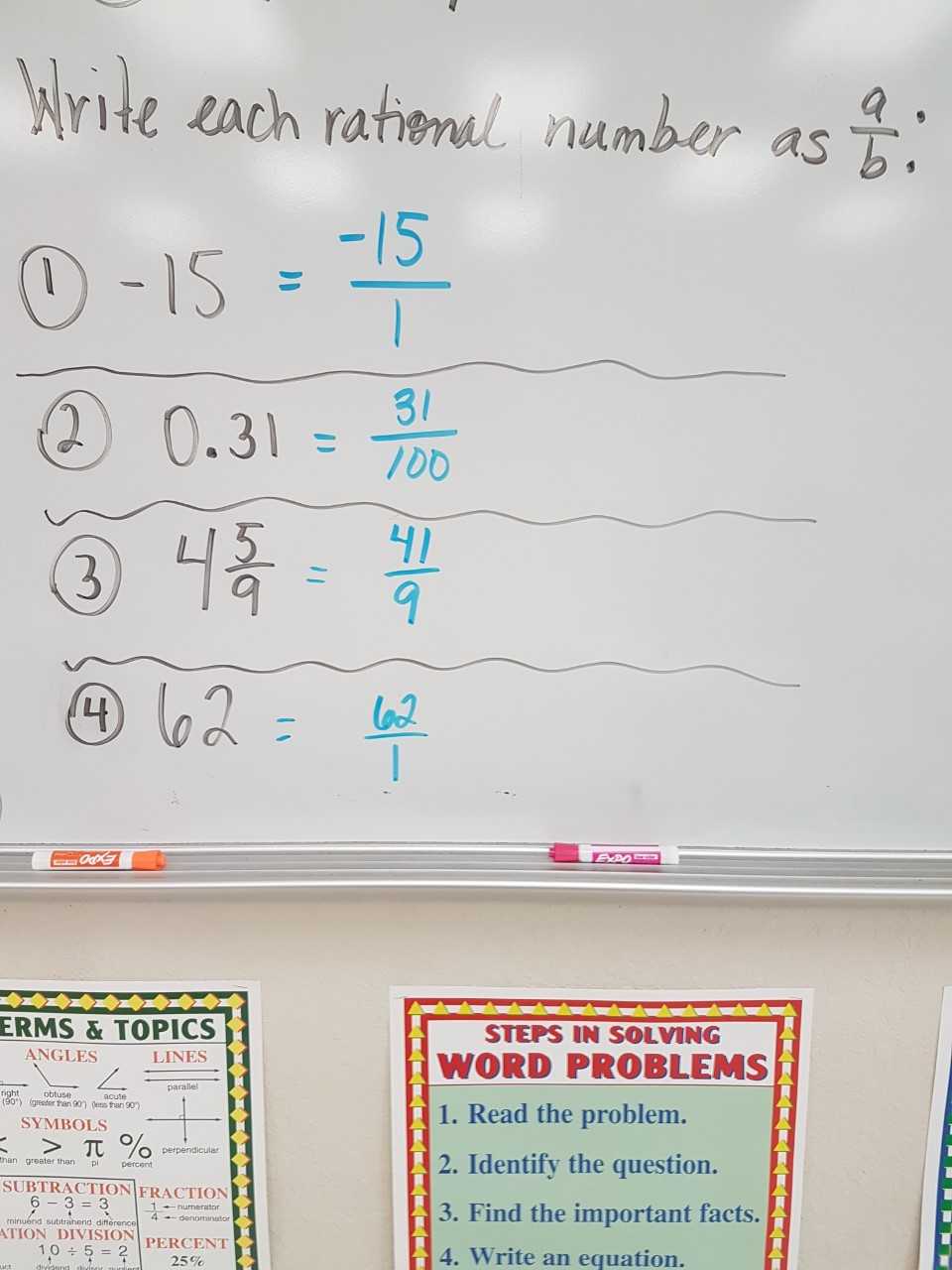 Mrs. Negron 25th Grade Math Class: Lesson 25.25 Classifying Rational Within Classifying Rational Numbers Worksheet