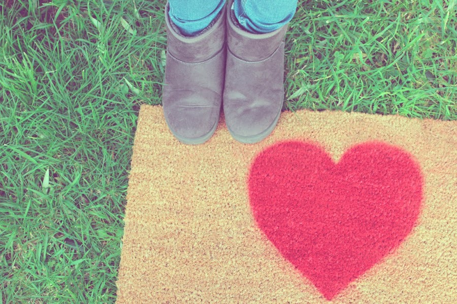 Felpudo corazón Punto de Lu