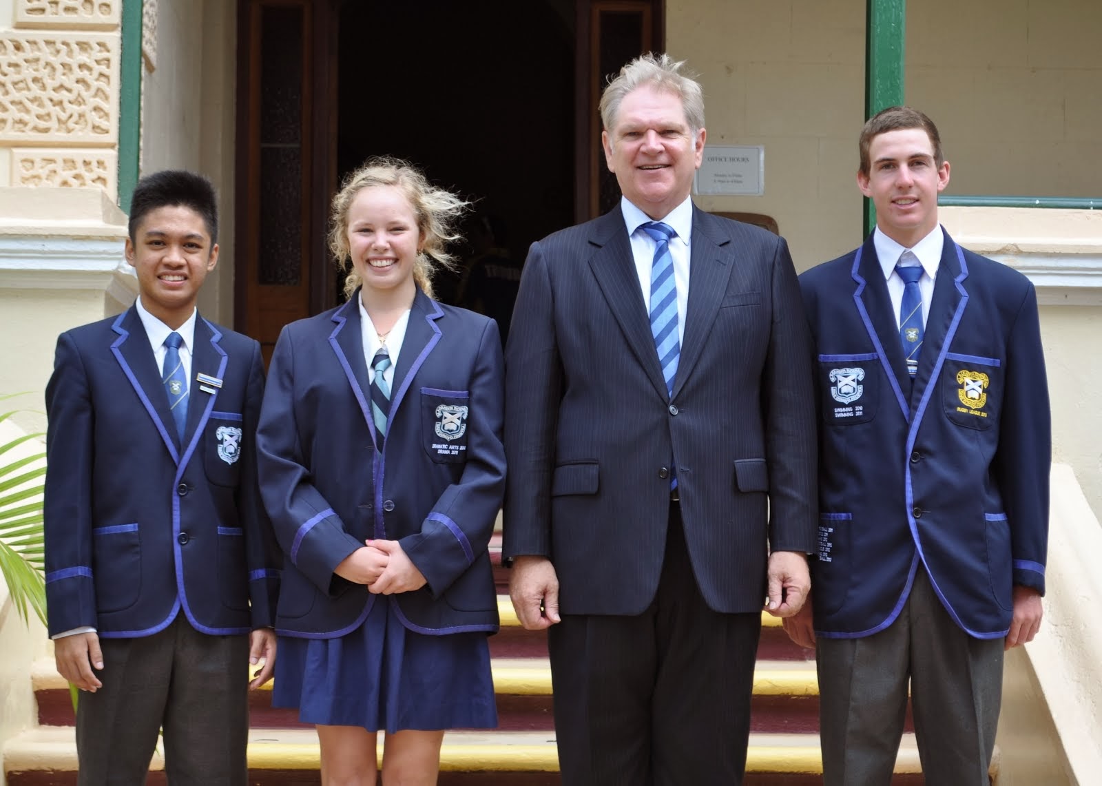 2014 Captains and Prefect with Mr Fairbairn