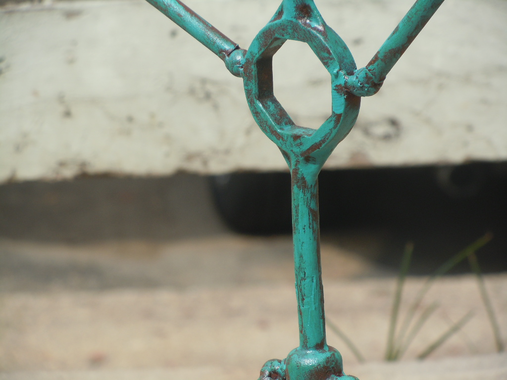 Metal art blog Dry brush painting on rusted metal