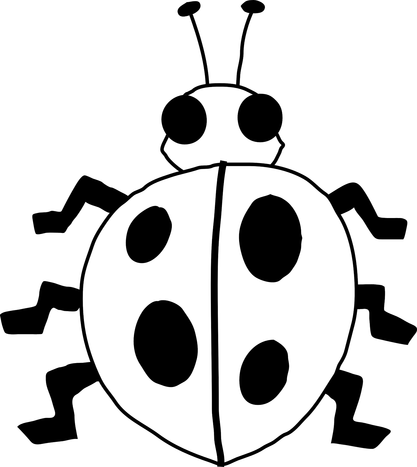 ladybug outline clip art - photo #27