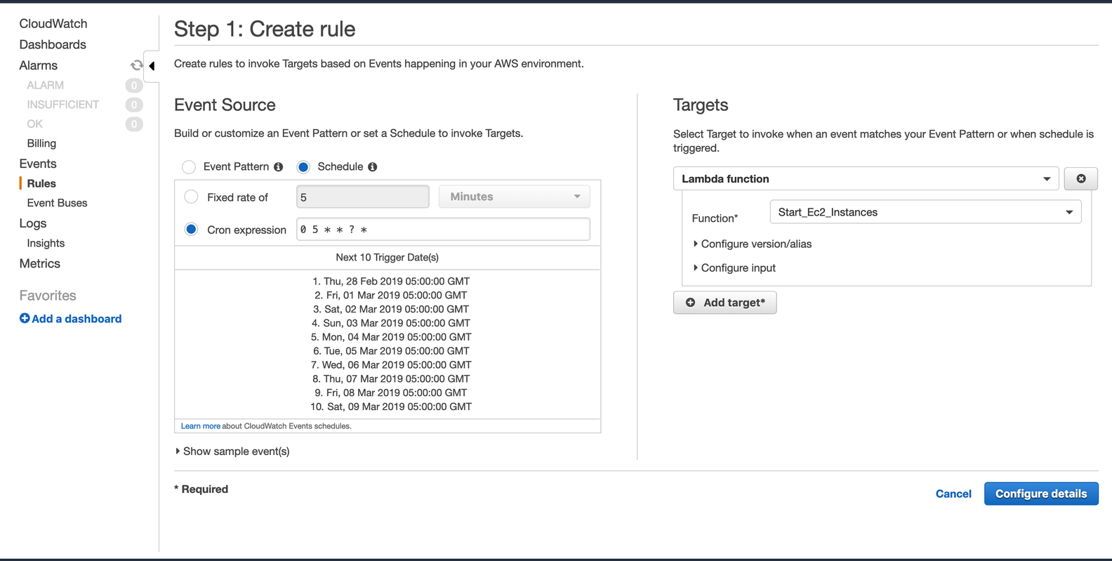 TechNinja LAMBDA FUNCTIONS TO STOP/START/RESTART EC2 INSTANCES ON