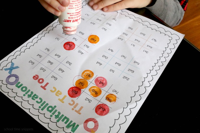 multiplication game printable for kids