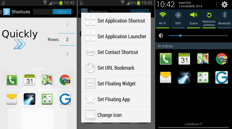 Quickly app Android