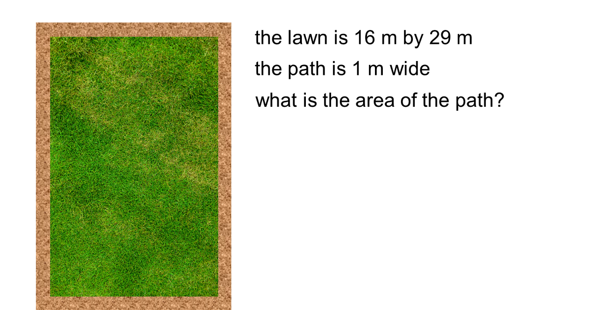 MEDIAN Don Steward mathematics teaching paths around a lawn