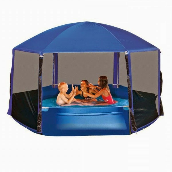 Paddling pool with roof &#8211; kids will love it!
