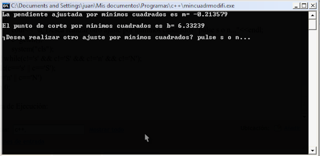 Simplemente Computación y algo mas...: Programa para ajustar Recta por ...