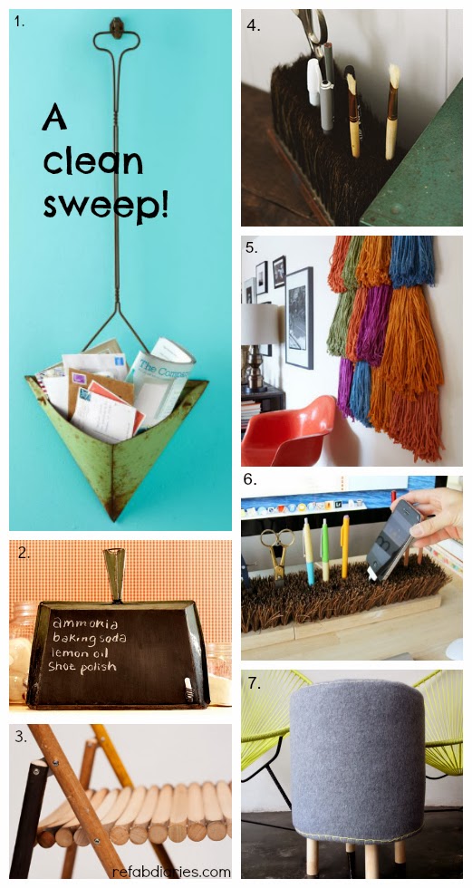 Upcycle Brooms, dustpans, mops and buckets the ReFab Diaries