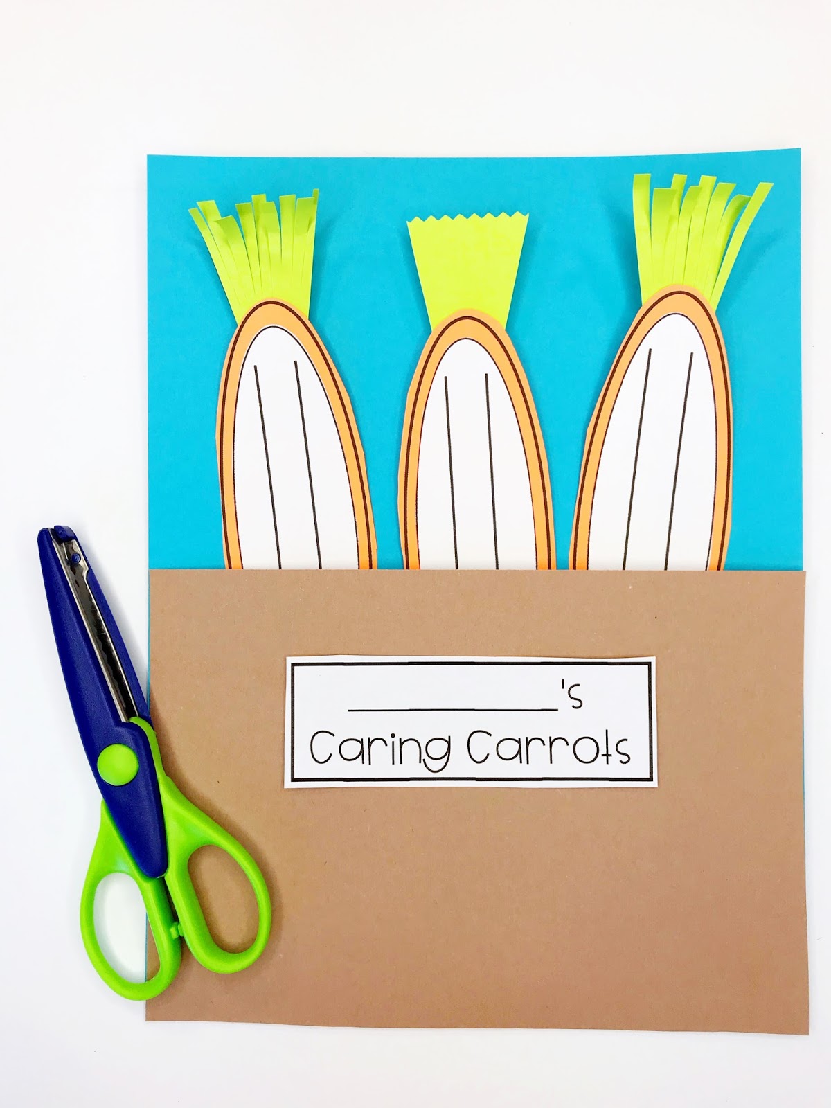 A carrot garden craftivity